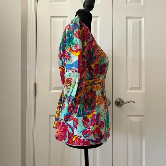 Sohana Tuni Top Puff Sleeve Size Medium - Picture 3 of 9